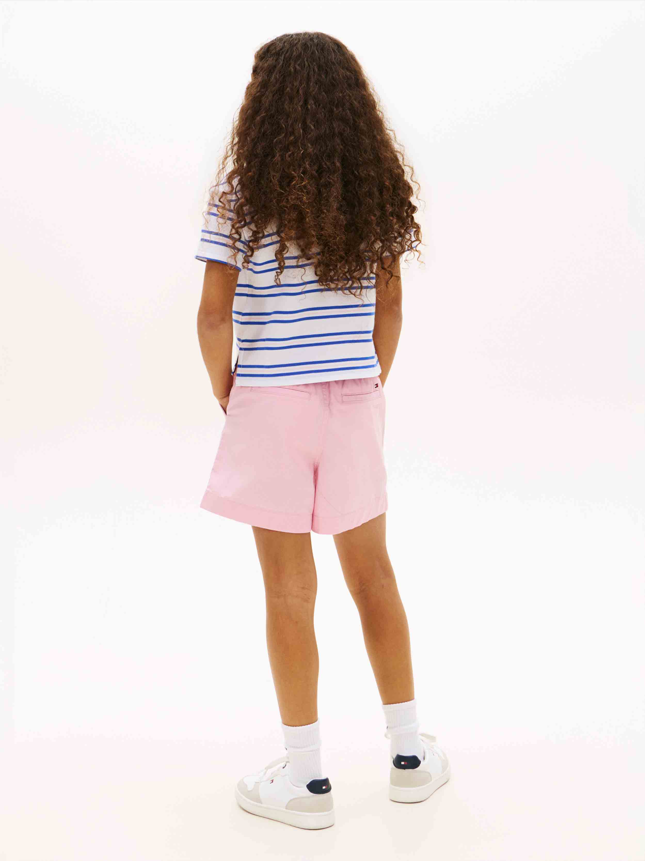 White / Navy Stripe