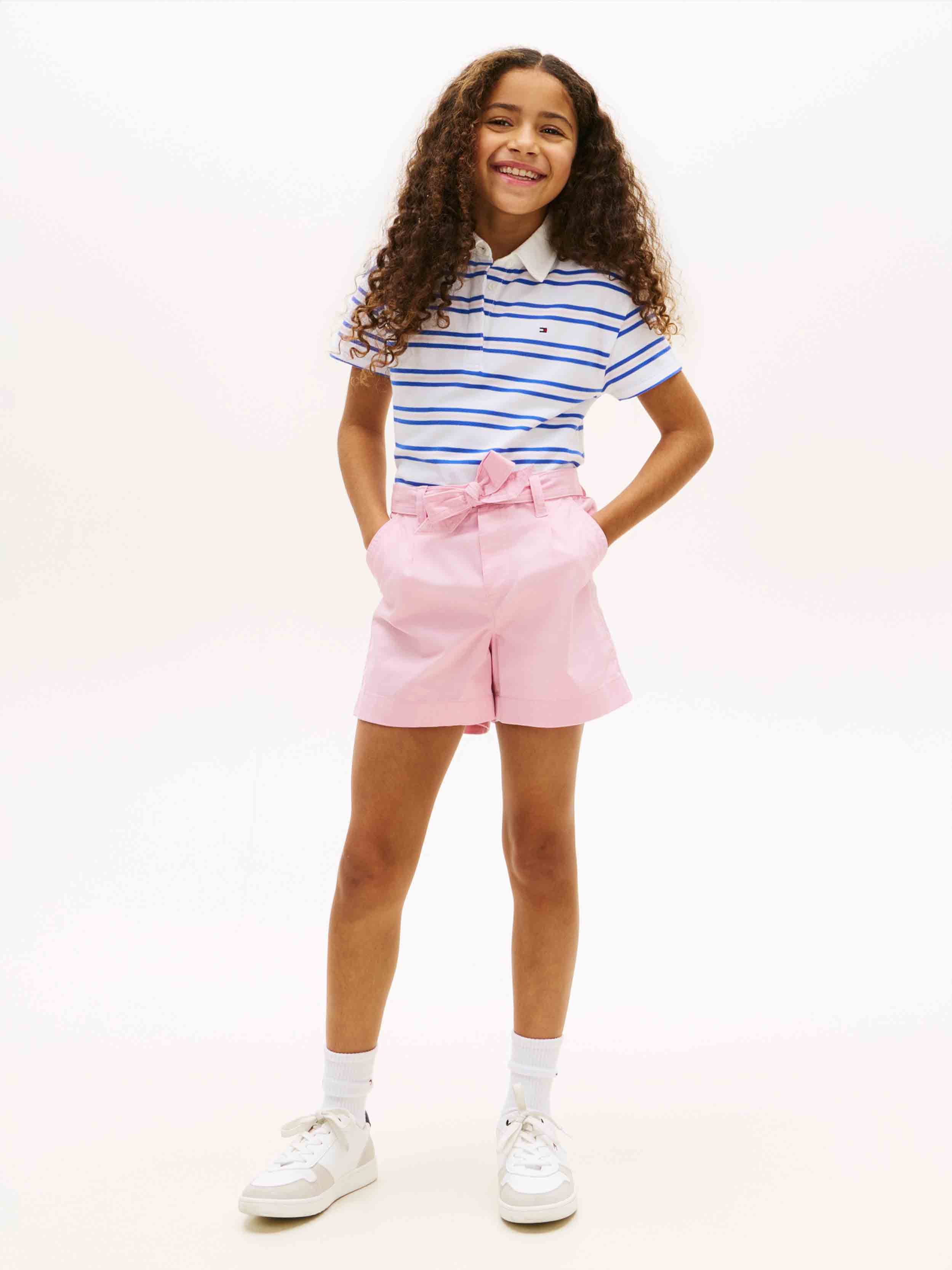 White / Navy Stripe